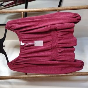 LC Lauren Conrad Long Sleeve Top Size Medium NWT